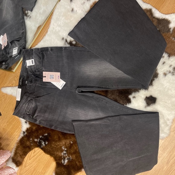 Black Kancan Flare Jeans - Picture 2 of 4